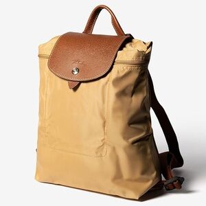 Longchamp Le Pliage Beige/Yellow Backpack
